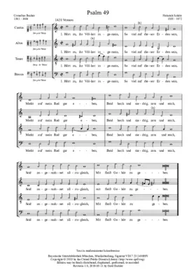 Hört zu ihr Völker in gemein, SWV 146