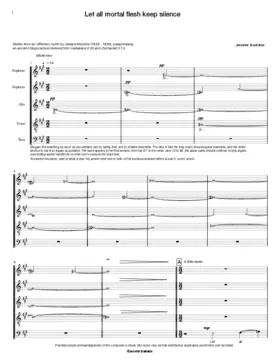 Let all mortal flesh keep silence