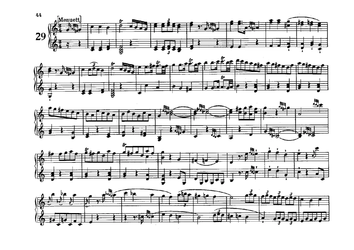 Flötenuhr in C major, Hob.XIX:29 - Page 1