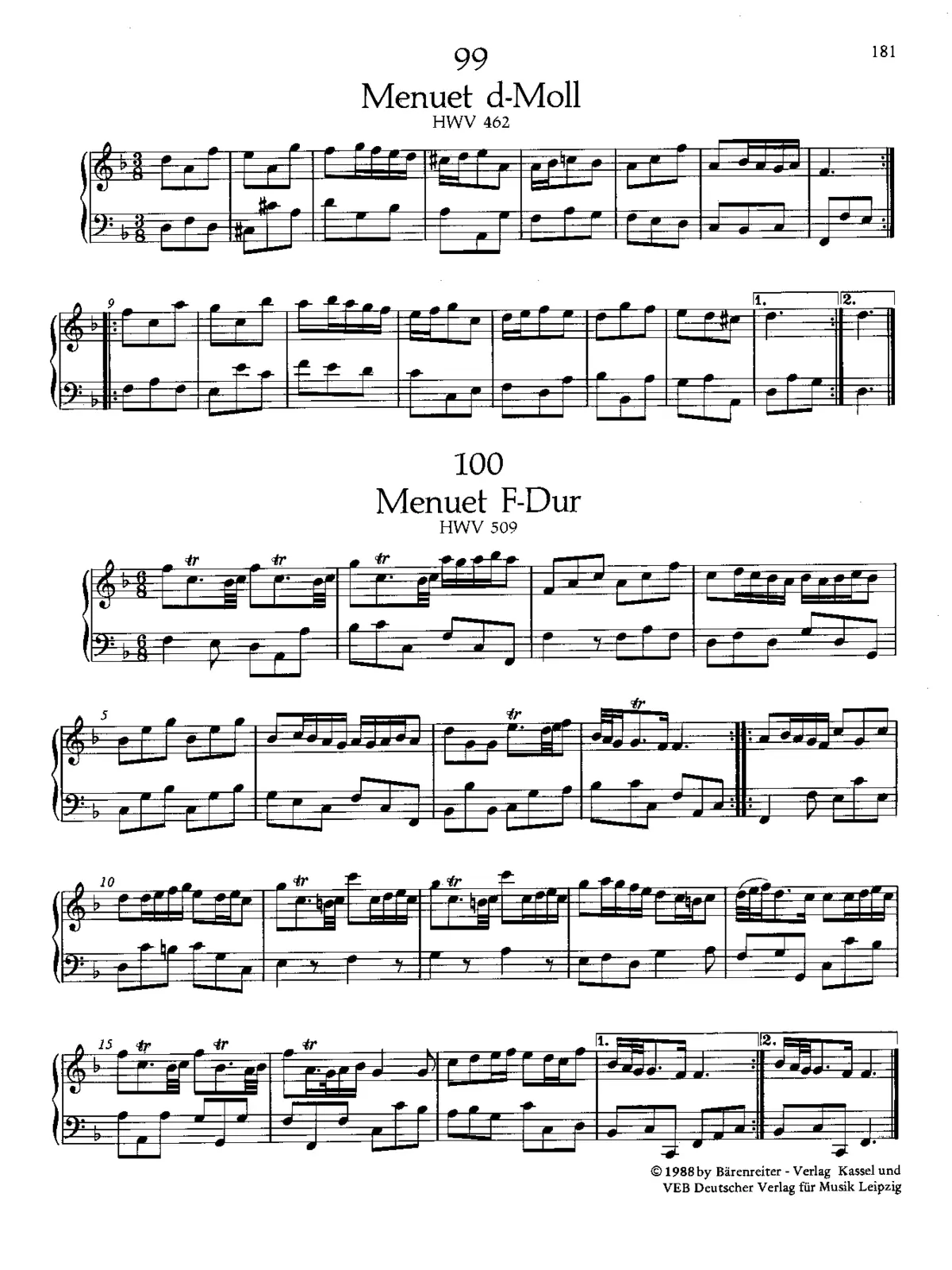 Minuet in F major - Page 1