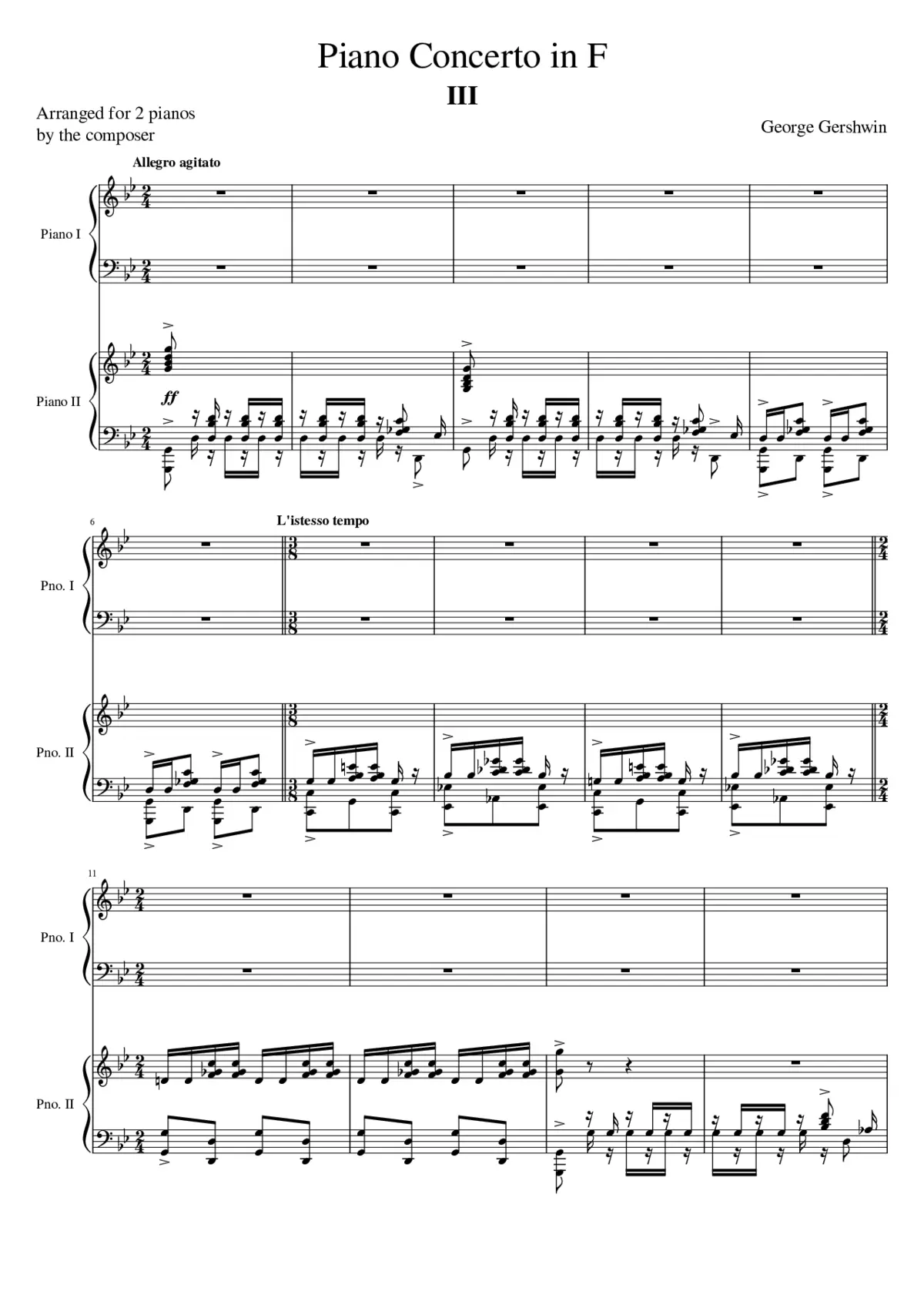 Piano Concerto - Page 1