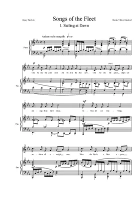Sailing at Dawn (from 'Songs of the Fleet')
