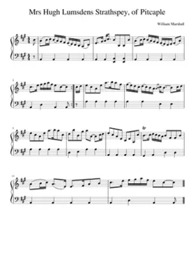 Mrs Hugh Lumsdens Strathspey of Pitcaple