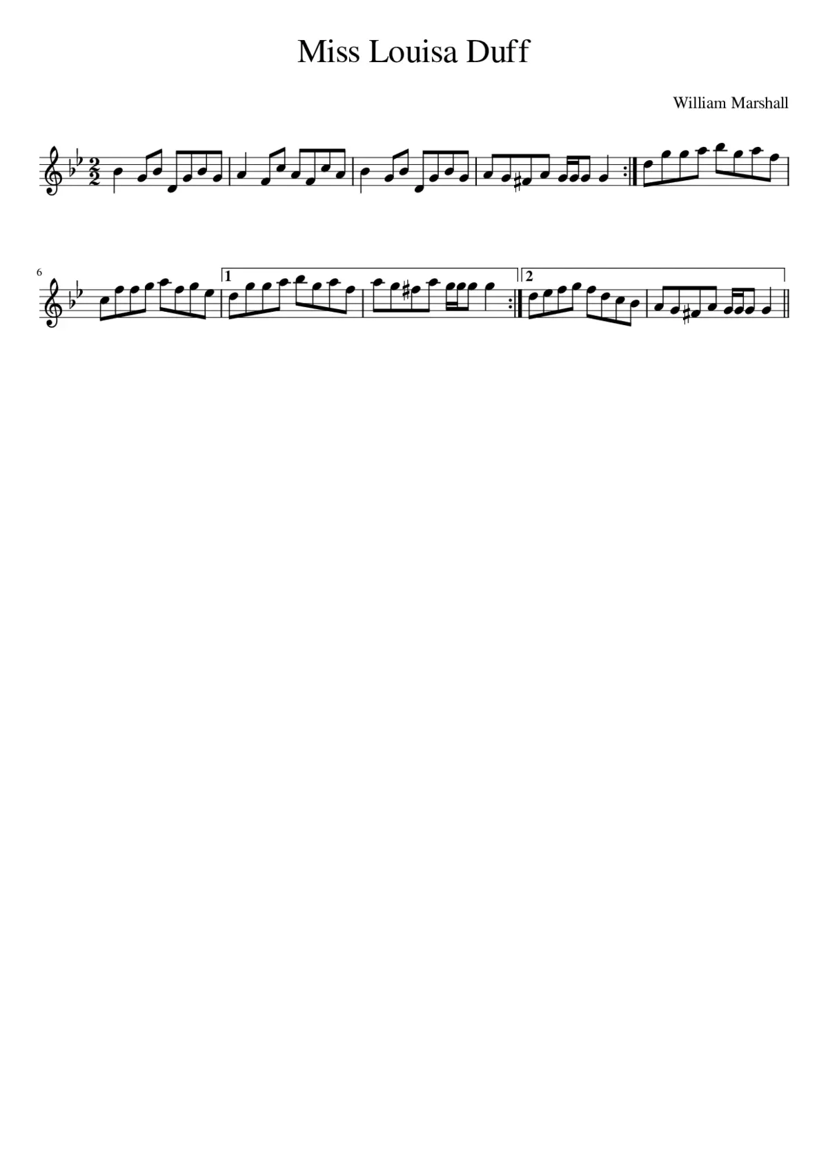 Miss Louisa Duff - Page 1