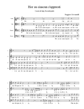 Hor su ciascun s'appresti