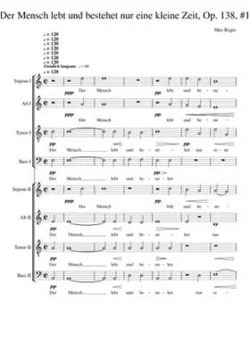 Der Mensch lebt und bestehet nur eine kleine Zeit Op. 138 No. 1
