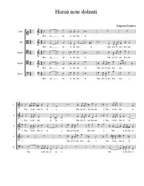 Horsù note dolenti