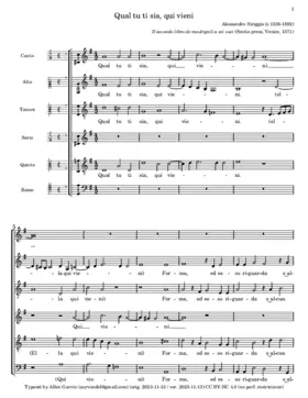 Qual tu ti sia qui vieni