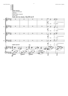 Ask me no more Op. 68:9