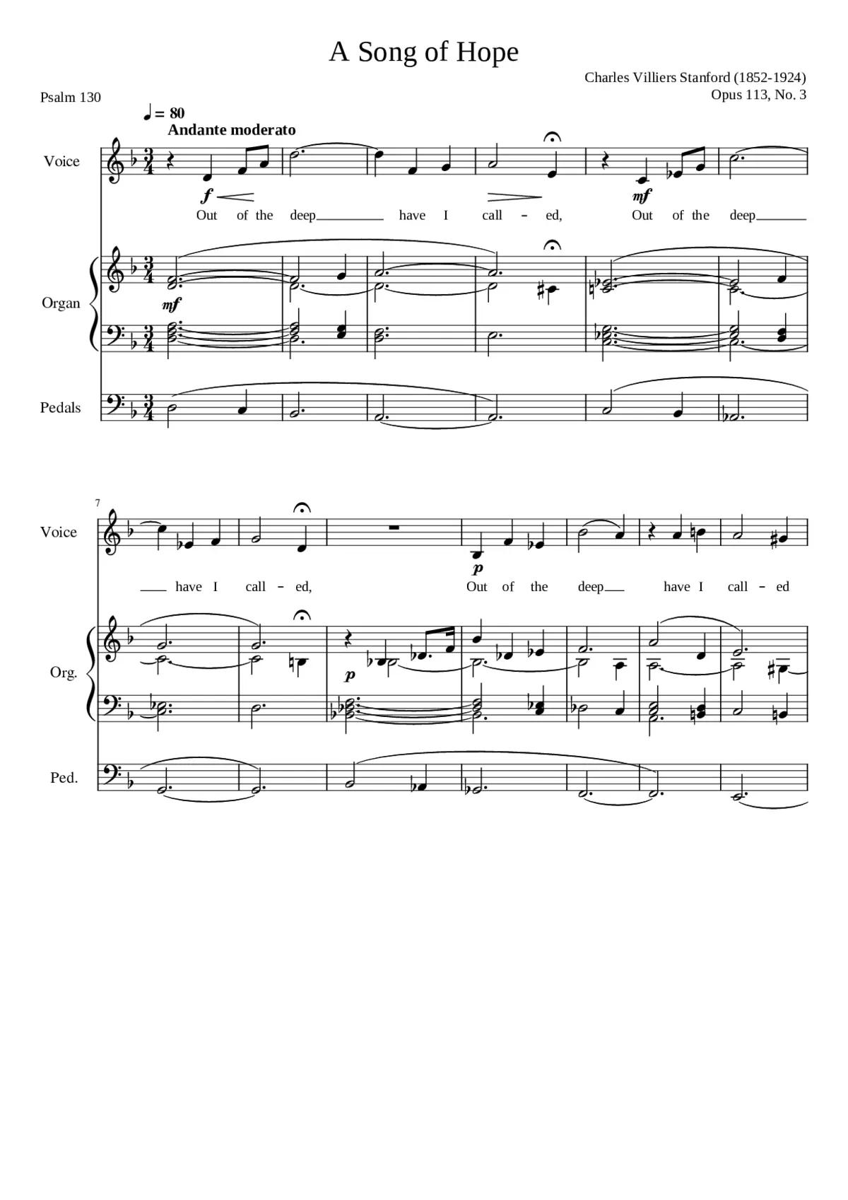 A Song of Hope - Page 1