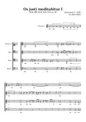 Os justi meditabitur I (D-Ju MS 33)