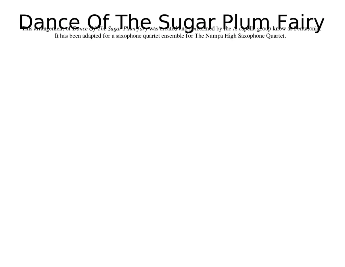 The Nutcracker (ballet) Op.71 - Page 1