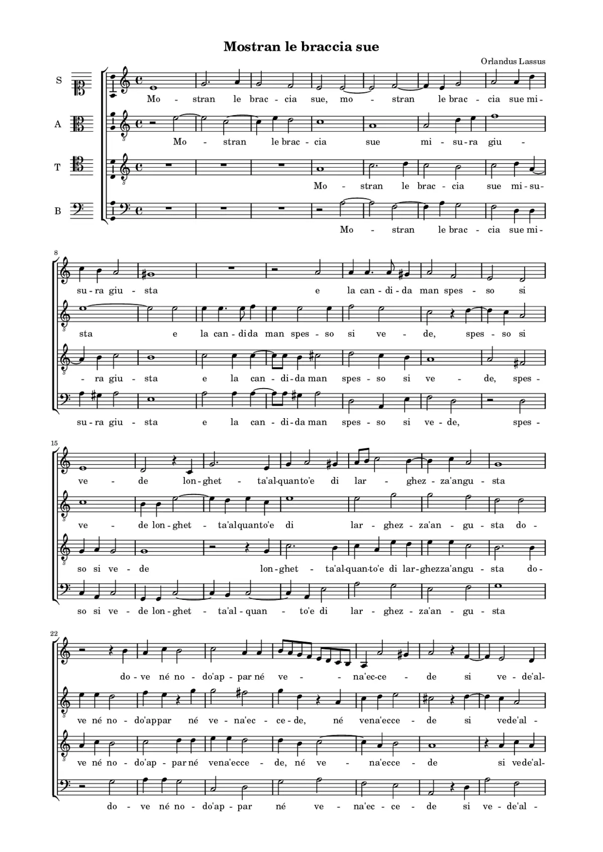 Mostran le braccia sue - Page 1