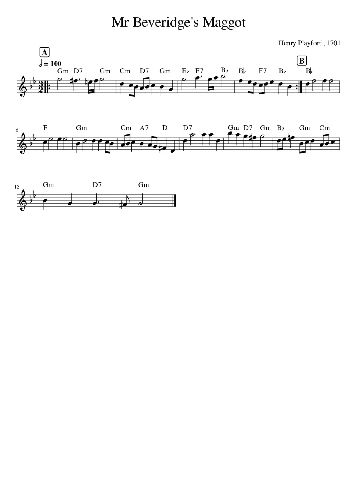 Mr Beveridge's Maggot - Page 1