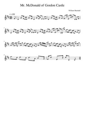 Mr. McDonald of Gordon Castle