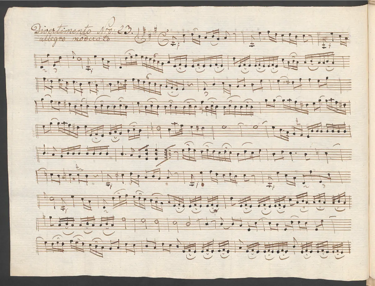 Baryton Trio in A major - Page 1
