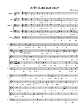 Ardo sì, ma non t'amo