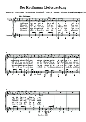 Des Kaufmanns Liebeswerbung