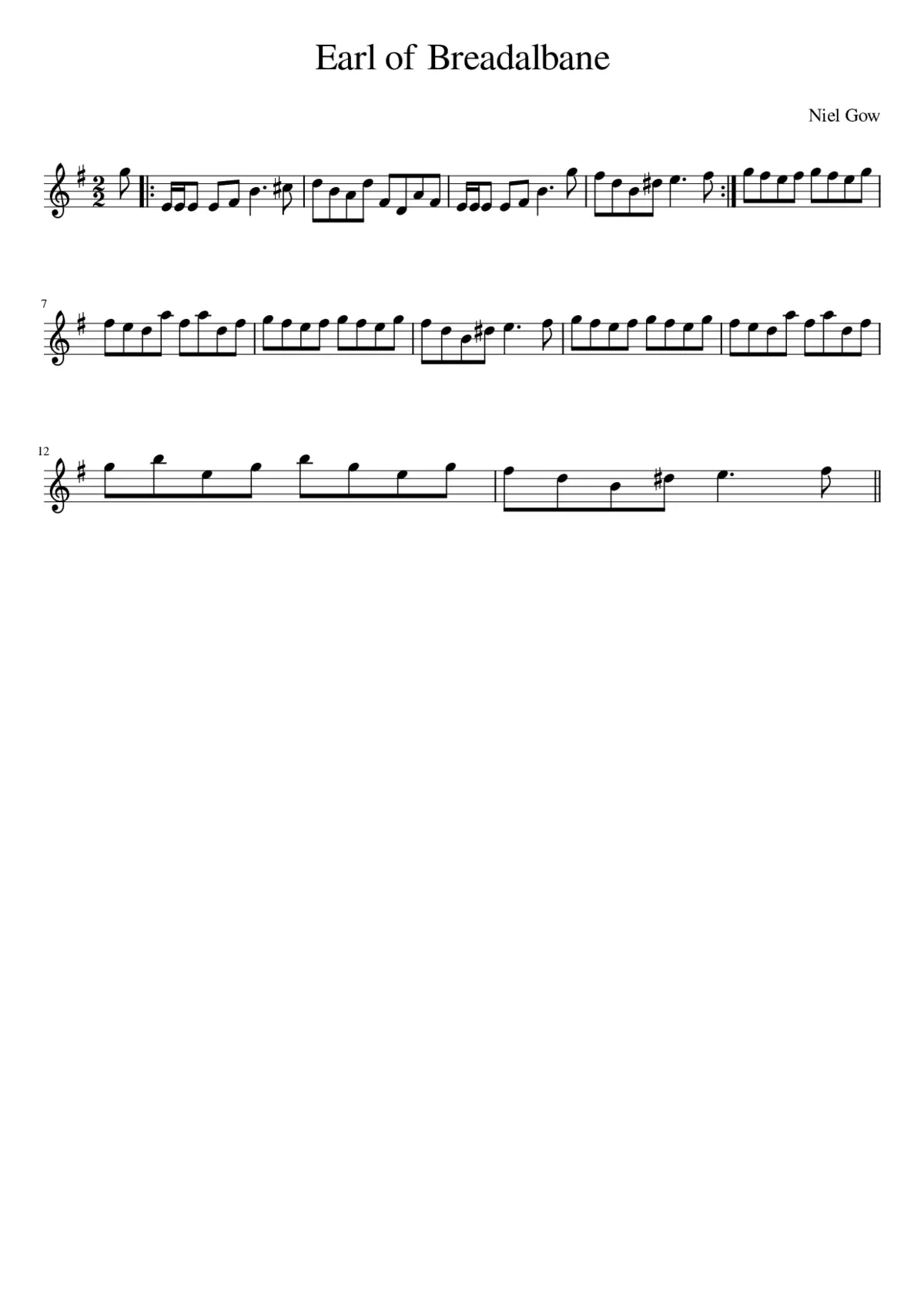 Earl of Breadalbane - Page 1