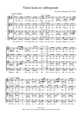 Våren kom en Valborgsnatt