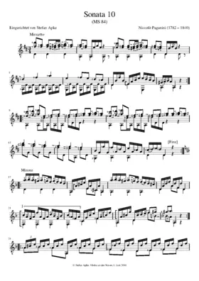 Guitar Sonata in D major