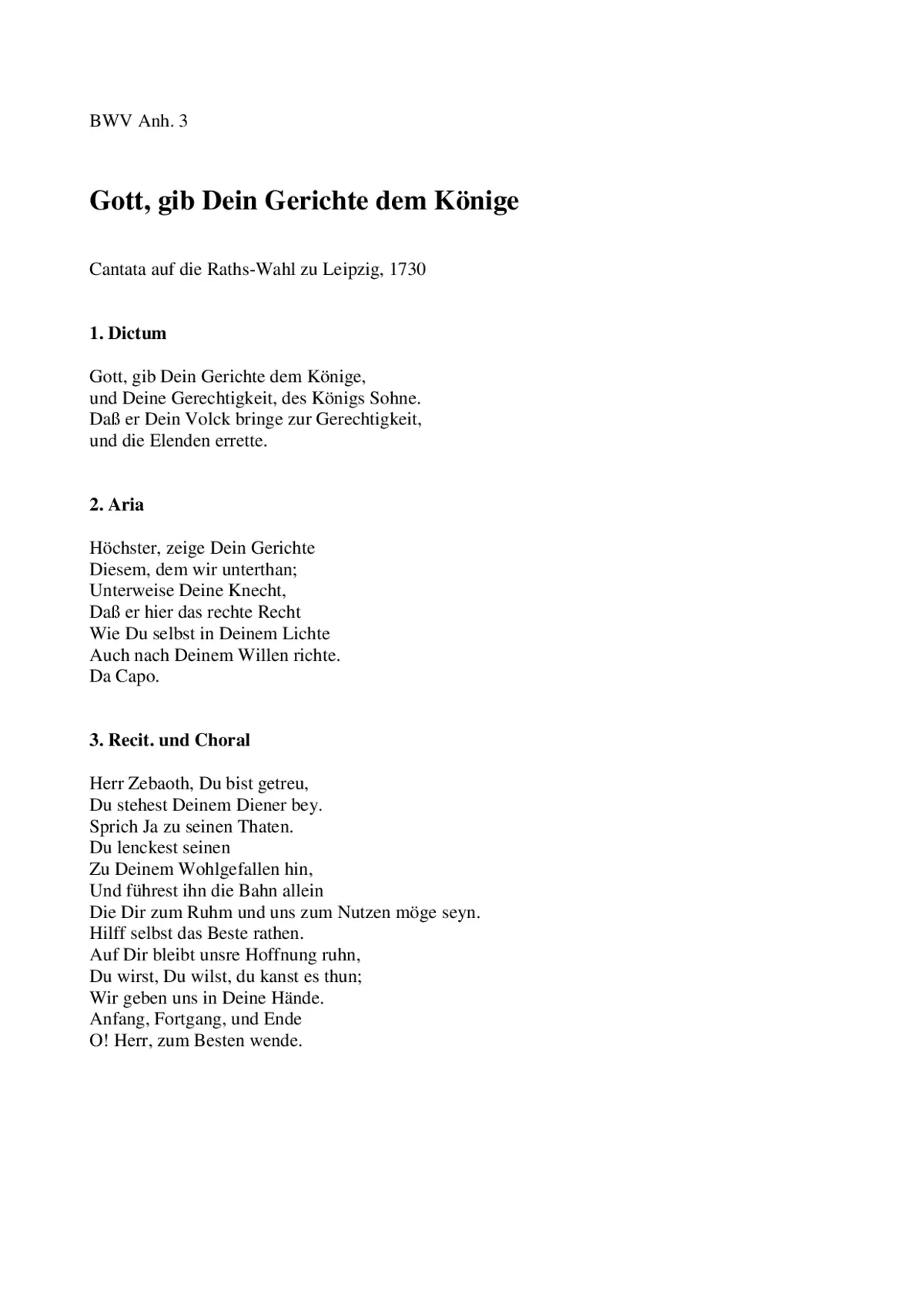 Gott, gib Dein Gerichte dem Könige - Page 1