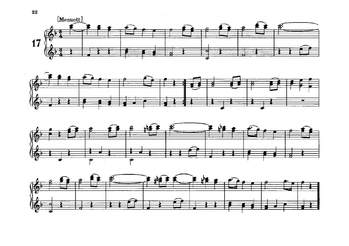 Flötenuhr in F major - Page 1