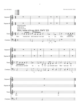 Herr wenn ich nur dich habe SWV 321