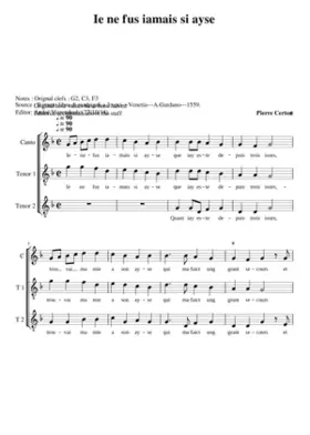 Je ne fus jamais si aise