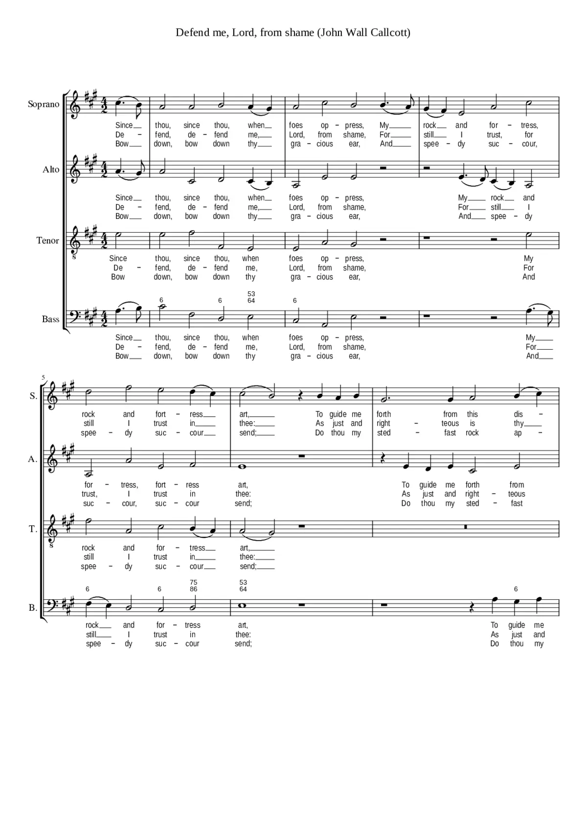 Defend me Lord from shame - Page 1