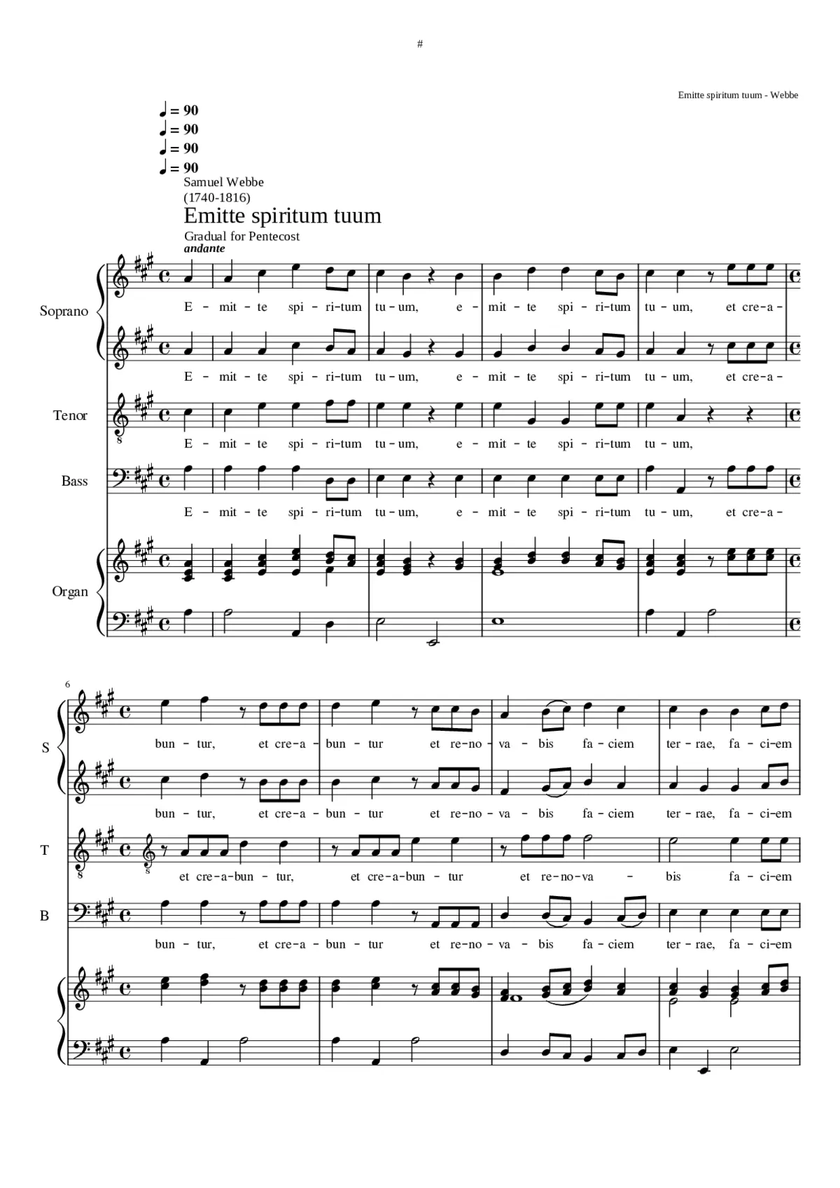 Emitte spiritum tuum - Page 1