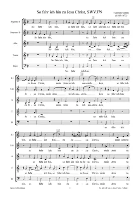 So fahr ich hin zu Jesu Christ, SWV 379
