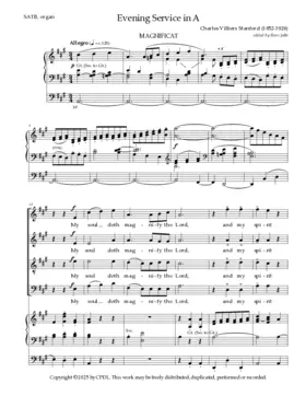 Evening Canticles in A, op. 12