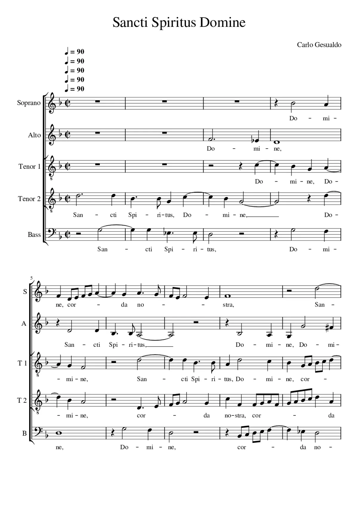 Sancti Spiritus Domine - Page 1