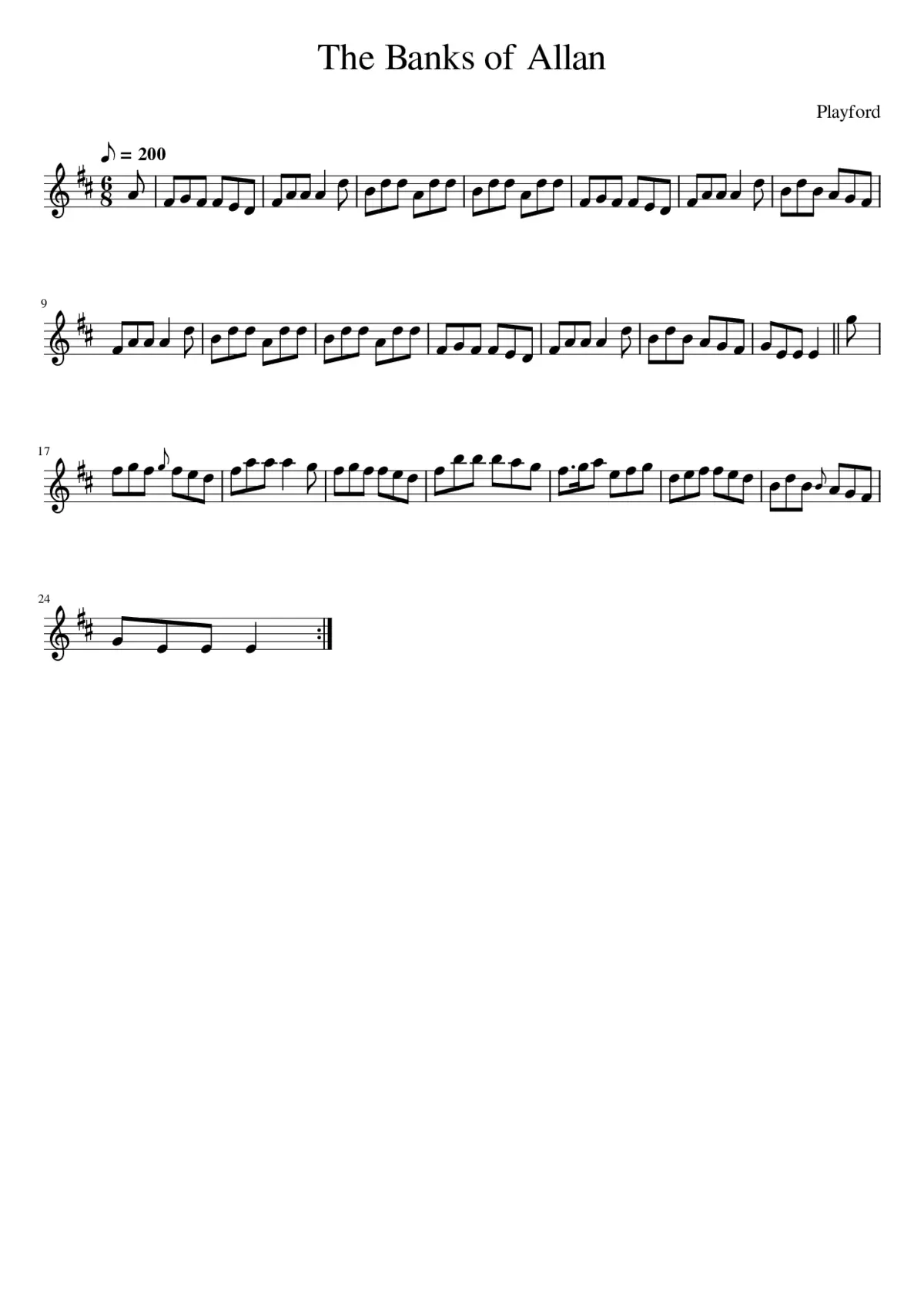 The Banks of Allan - Page 1