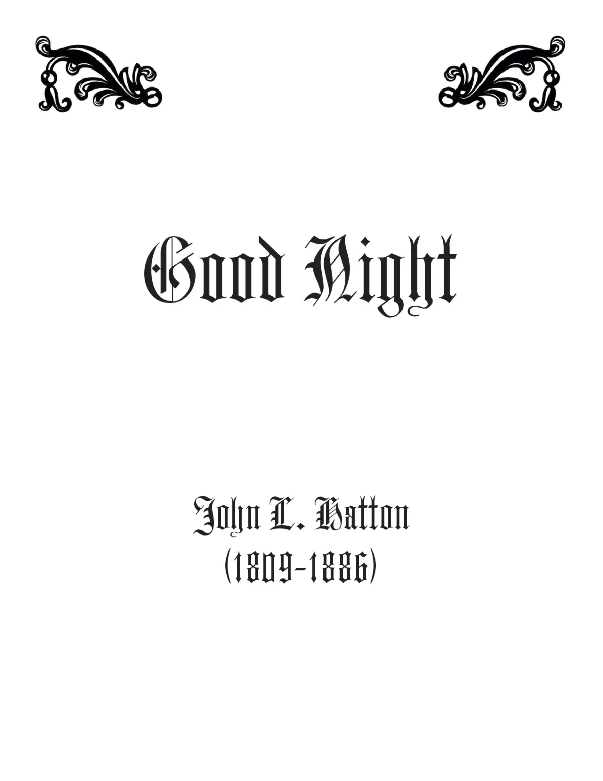 Goodnight - Page 1