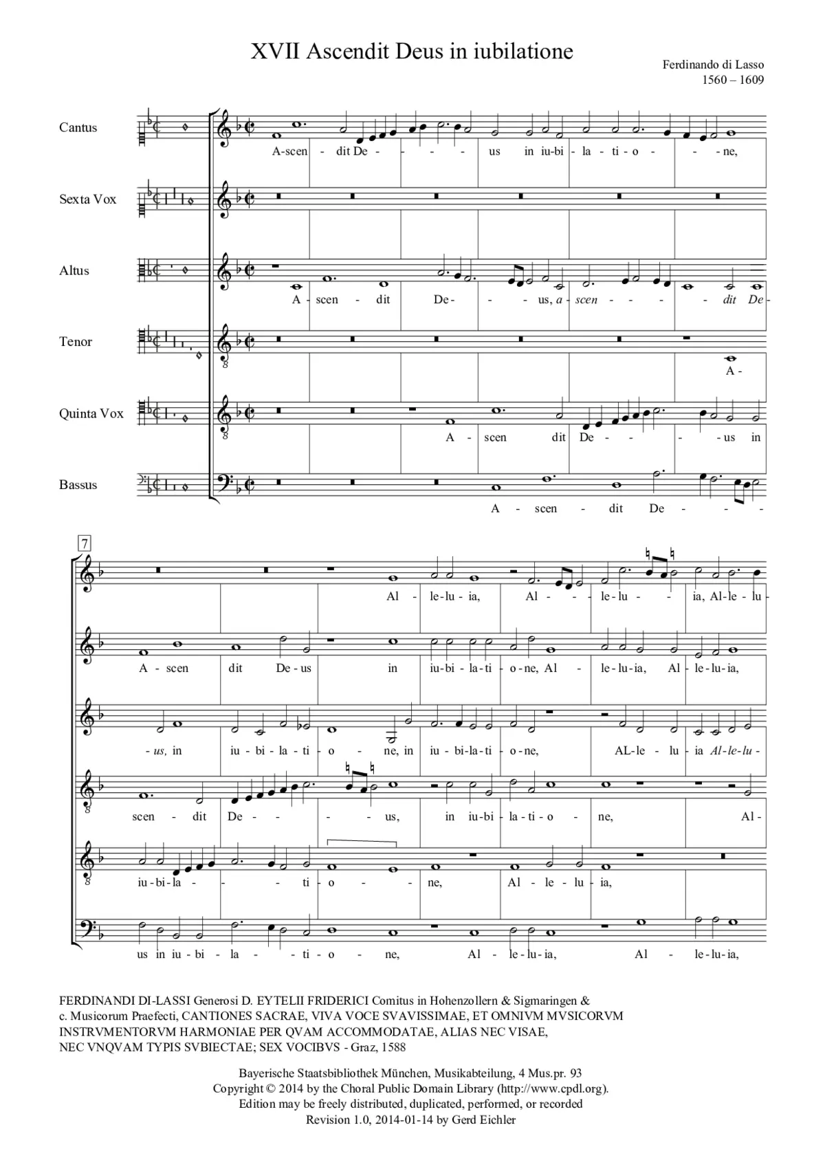 Ascendit Deus in Iubilatione - Ascendens Christus in altum - Page 1