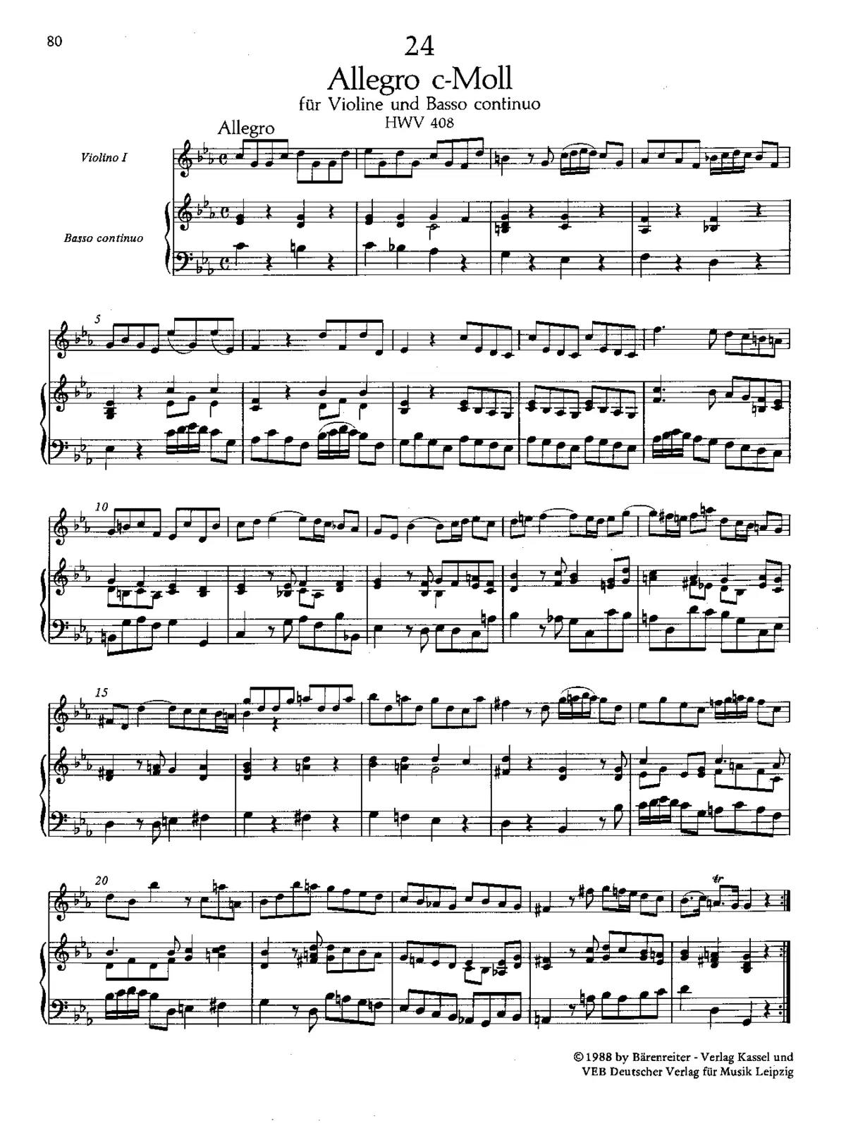 Allegro in C minor - Page 1