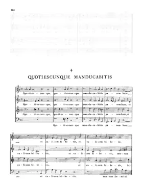 Quotiescumque manducabitis