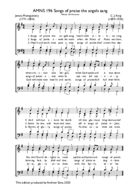 Songs of praise the angels sang