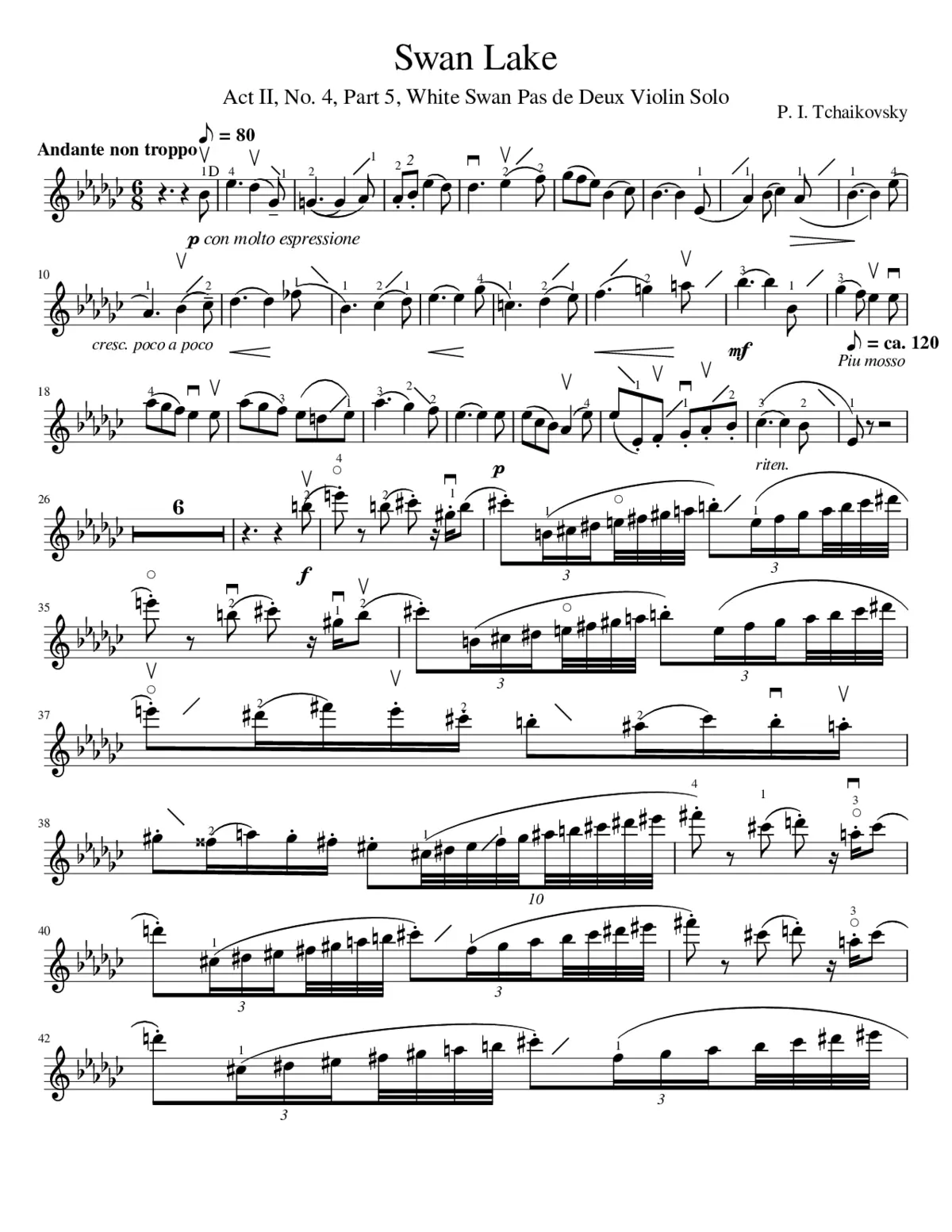 Swan Lake (ballet) Op.20 - Page 1