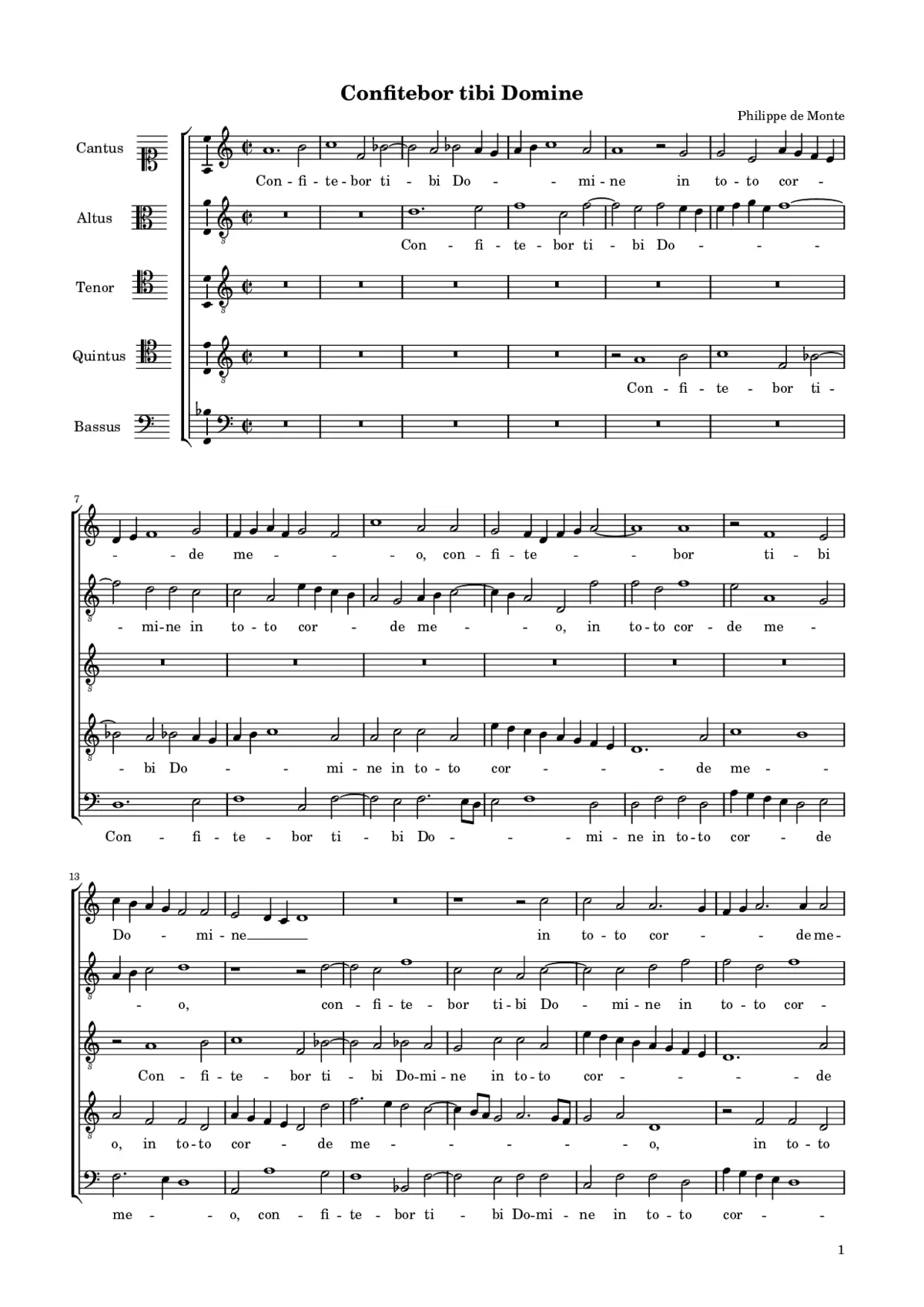 Confitebor tibi Domine - Page 1