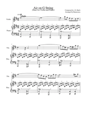 Air 'on the G string' Orchestral Suite No. 3 in D major BWV 1068