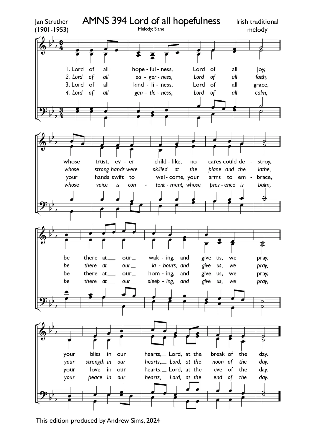 Lord of all hopefulness - Page 1