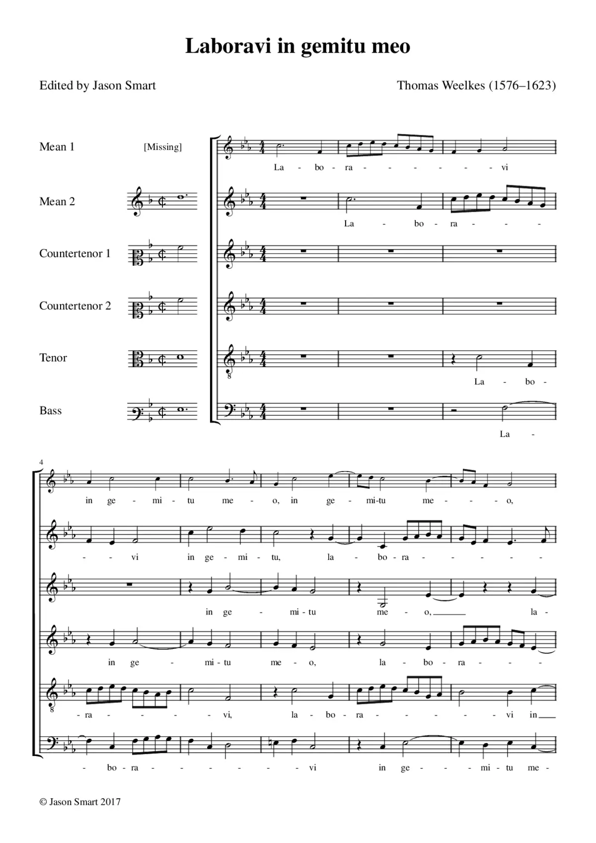 Laboravi in gemitu meo - Page 1