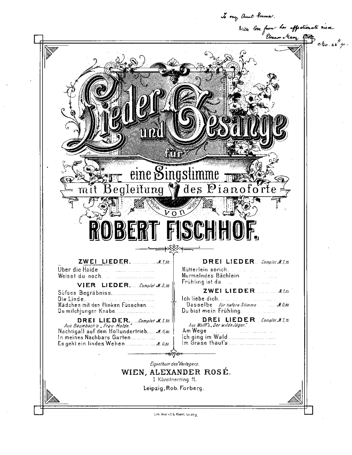 2 Lieder (1893) - Page 1
