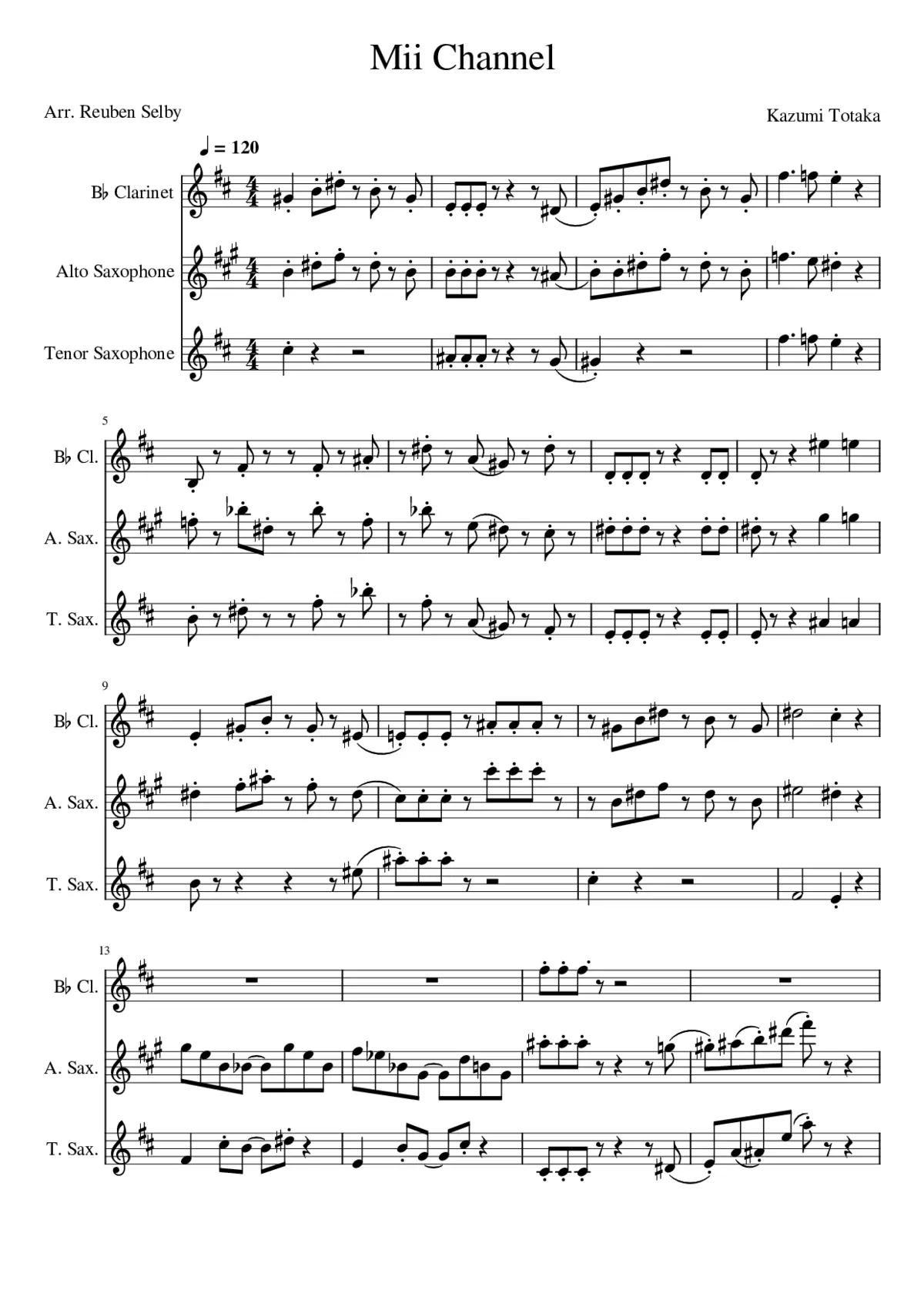 nintendo wii - mii channel theme - Page 1