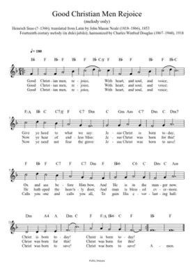 Good Christian men rejoice