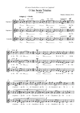 O lux beata Trinitas