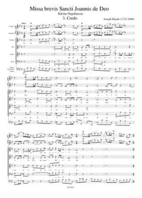 Kleine Orgelmesse or Missa brevis Sancti Joannis de Deo Mass No. 7 in Bb Major